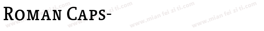 Roman Caps字体转换